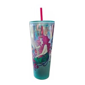 Starbucks 2024 Holiday Iridescent Holo Siren Mermaid Star Lid 24 Oz Tumbler